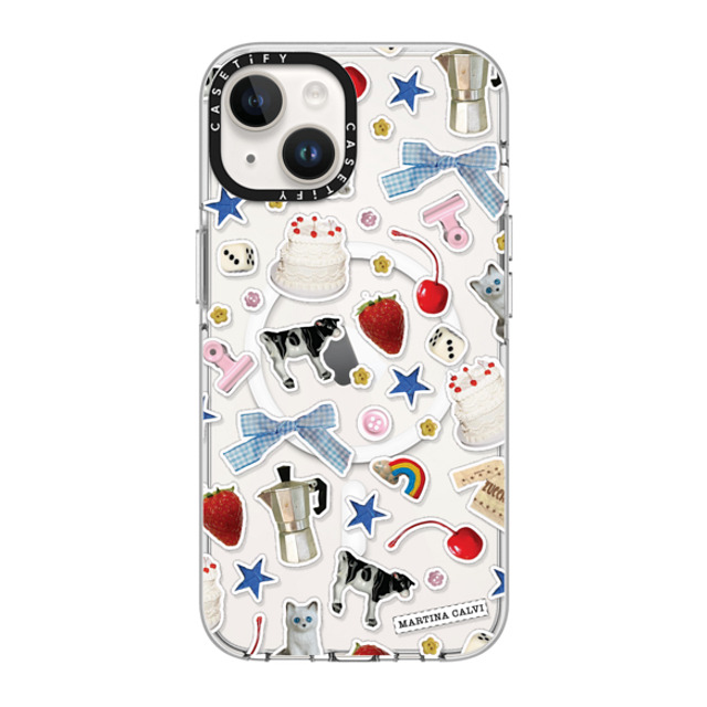 Martina Martian x CASETiFY iPhone 14 Case Clear Clear Case MagSafe Compatible Trinket Stickers Martina Martian x CASETiFY iPhone 14 Case Clear Clear Case MagSafe Compatible Trinket Stickers