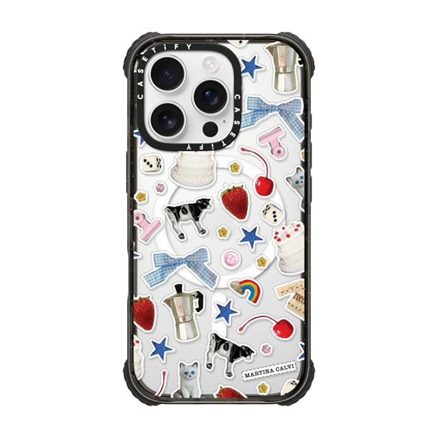 Martina Martian x CASETiFY iPhone 16 Pro ケース ブラック ウルトラ インパクトケース MagSafe 対応 Trinket Stickers Father's Day Martina Martian x CASETiFY iPhone 16 Pro ケース ブラック ウルトラ インパクトケース MagSafe 対応 Trinket Stickers Father's Day