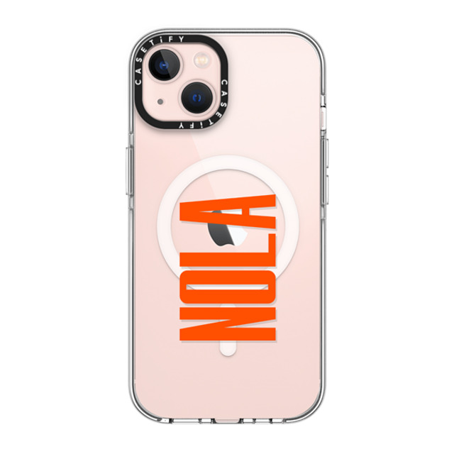 CASETiFY iPhone 13 ケース クリア クリア ケース MagSafe対応 Custom Case - Nola