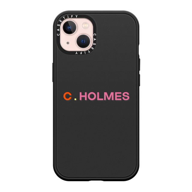 CASETiFY iPhone 13 ケース マットブラック インパクトケース MagSafe対応 Custom Case - C. Holmes