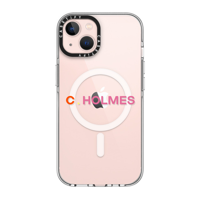 CASETiFY iPhone 13 ケース クリア クリア ケース MagSafe対応 Custom Case - C. Holmes