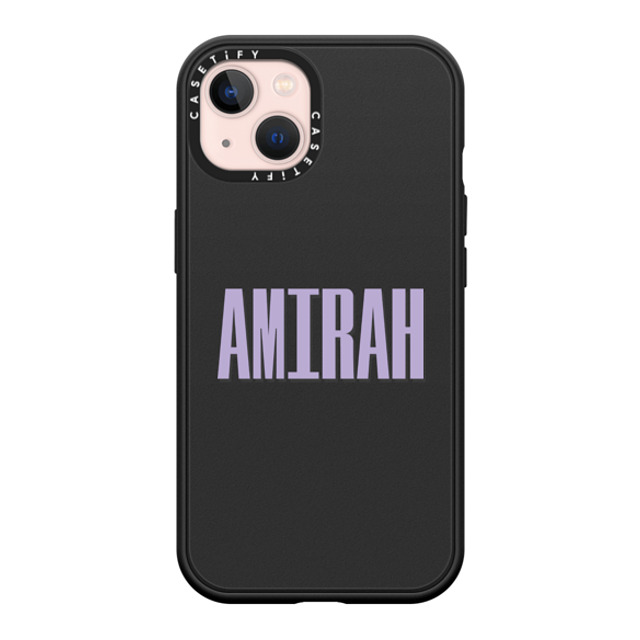 CASETiFY iPhone 13 ケース マットブラック インパクトケース MagSafe対応 Custom Case - Amirah