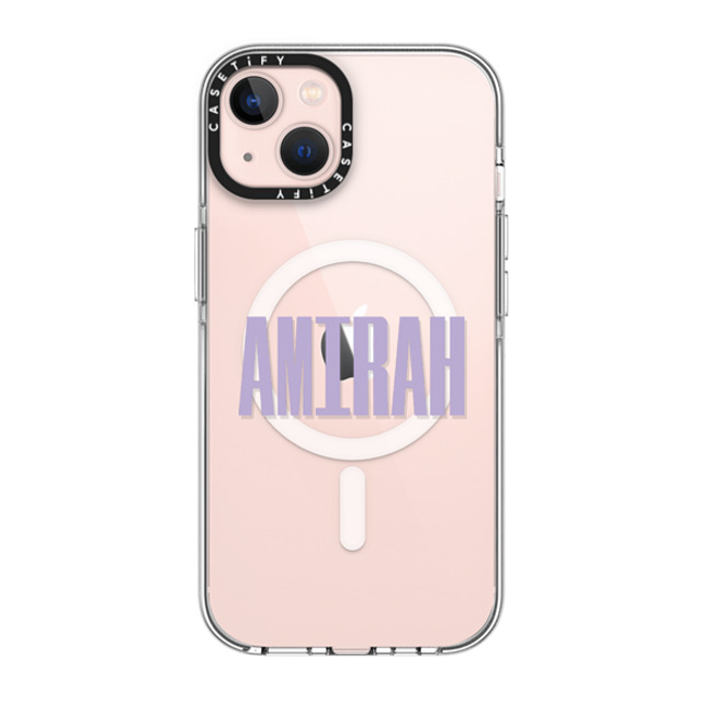 CASETiFY iPhone 13 ケース クリア クリア ケース MagSafe対応 Custom Case - Amirah