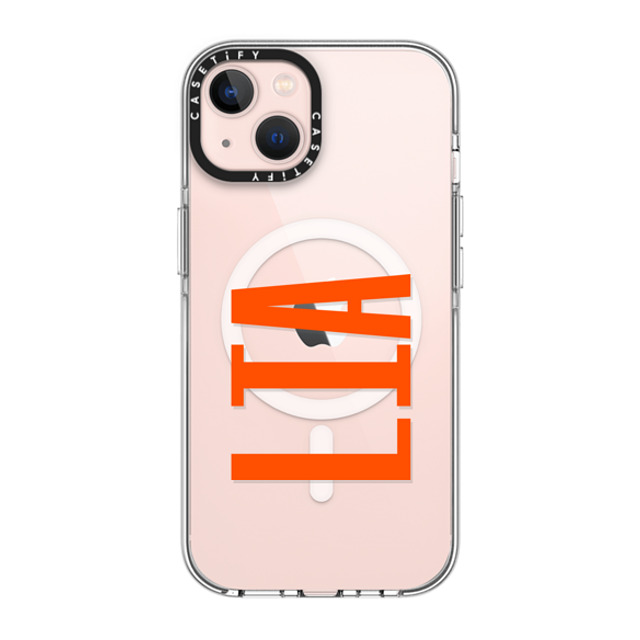 CASETiFY iPhone 13 ケース クリア クリア ケース MagSafe対応 Custom Case - Lia