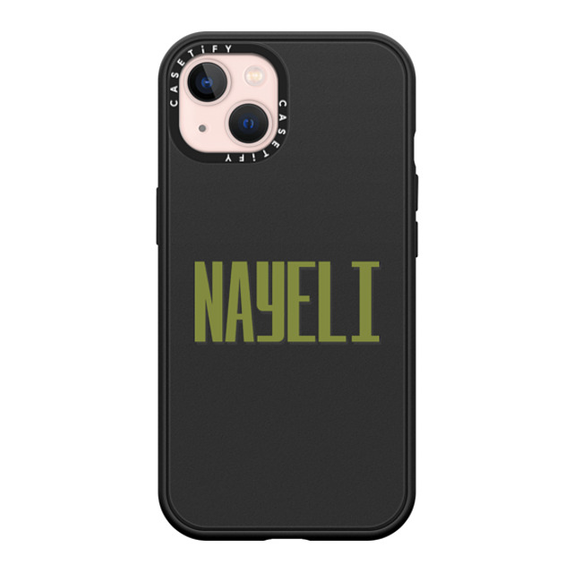 CASETiFY iPhone 13 ケース マットブラック インパクトケース MagSafe対応 Custom Case - Nayeli