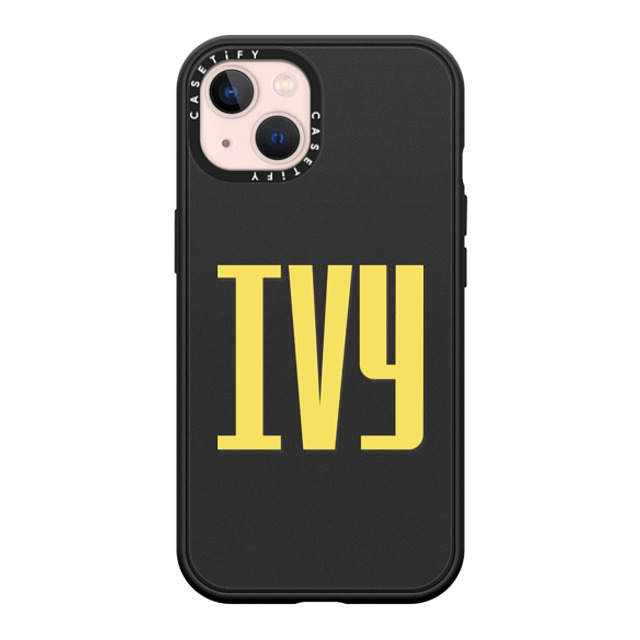 CASETiFY iPhone 13 ケース マットブラック インパクトケース MagSafe対応 Custom Case - Ivy