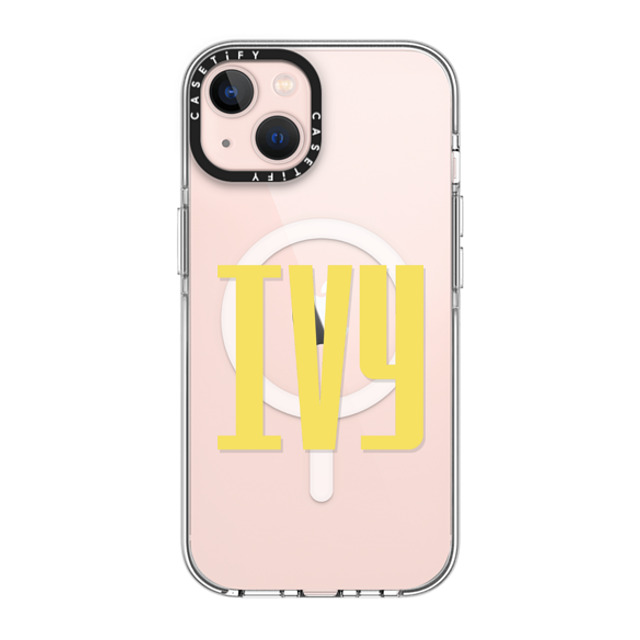 CASETiFY iPhone 13 ケース クリア クリア ケース MagSafe対応 Custom Case - Ivy