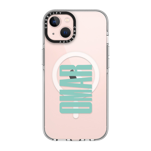 CASETiFY iPhone 13 ケース クリア クリア ケース MagSafe対応 Custom Case - Omar