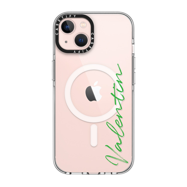 CASETiFY iPhone 13 ケース クリア クリア ケース MagSafe対応 Custom Case - Valentin