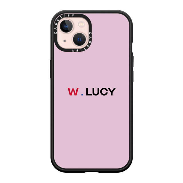 CASETiFY iPhone 13 ケース マットブラック インパクトケース MagSafe対応 Custom Case - w. Lucy