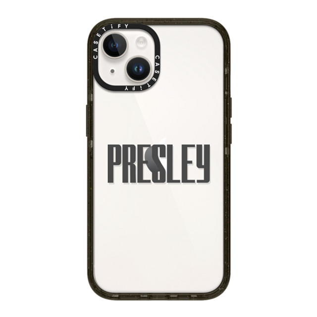 CASETiFY iPhone 14 ケース ブラック インパクトケース Custom Case - Presley