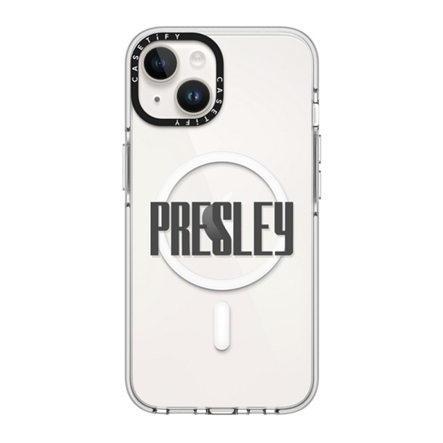 CASETiFY iPhone 14 ケース クリア クリア ケース MagSafe対応 Custom Case - Presley