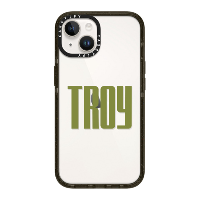 CASETiFY iPhone 14 ケース ブラック インパクトケース Custom Case - Troy