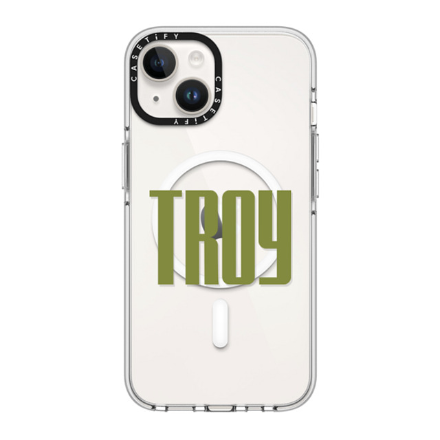 CASETiFY iPhone 14 ケース クリア クリア ケース MagSafe対応 Custom Case - Troy