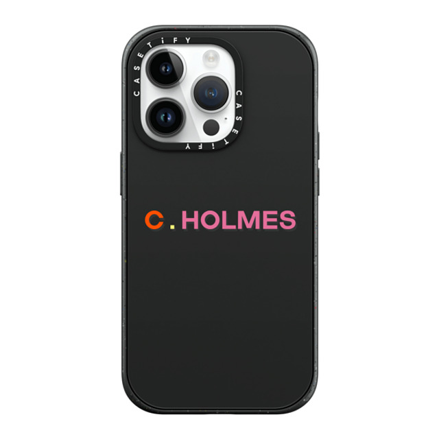 CASETiFY iPhone 14 Pro ケース マットブラック インパクトケース MagSafe対応 Custom Case - C. Holmes