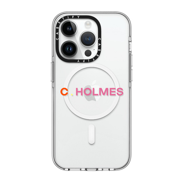 CASETiFY iPhone 14 Pro ケース クリア クリア ケース MagSafe対応 Custom Case - C. Holmes