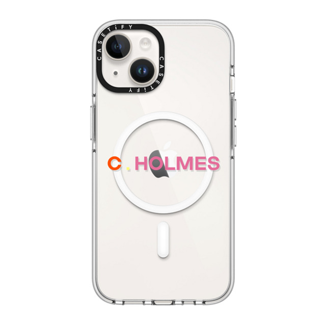 CASETiFY iPhone 14 ケース クリア クリア ケース MagSafe対応 Custom Case - C. Holmes