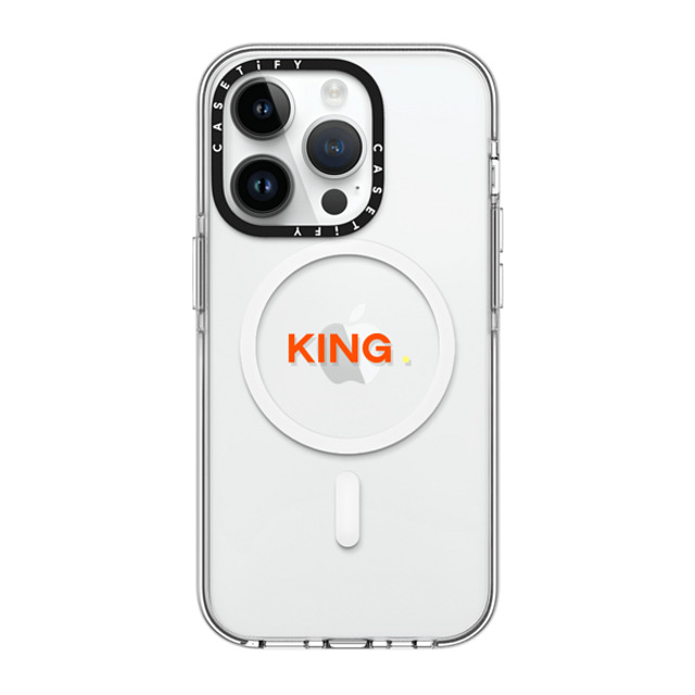 CASETiFY iPhone 14 Pro ケース クリア クリア ケース MagSafe対応 Custom Case - King.