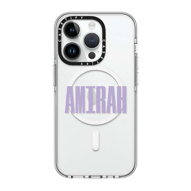 CASETiFY iPhone 14 Pro ケース クリア クリア ケース MagSafe対応 Custom Case - Amirah