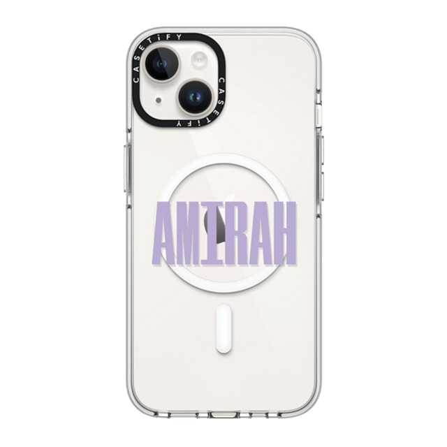 CASETiFY iPhone 14 ケース クリア クリア ケース MagSafe対応 Custom Case - Amirah