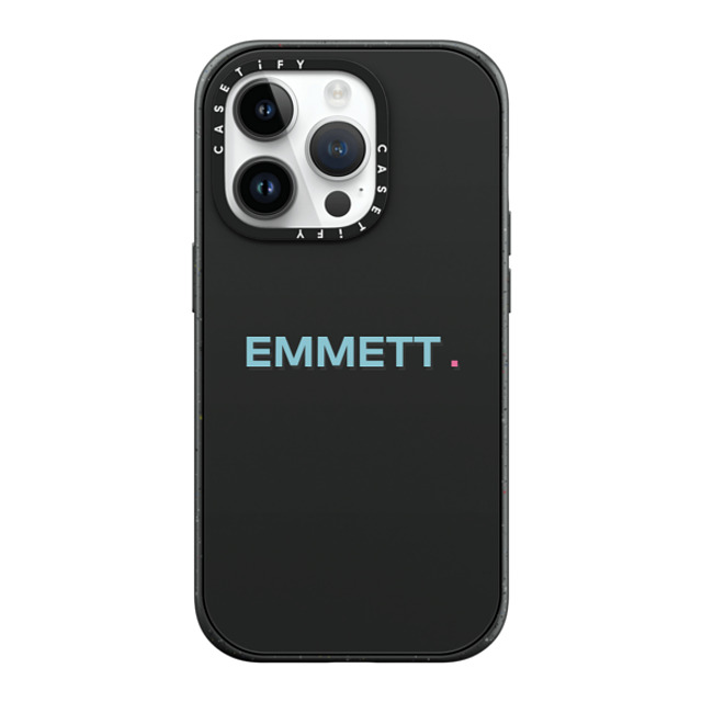 CASETiFY iPhone 14 Pro ケース マットブラック インパクトケース MagSafe対応 Custom Case - Emmett.