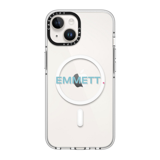 CASETiFY iPhone 14 ケース クリア クリア ケース MagSafe対応 Custom Case - Emmett.