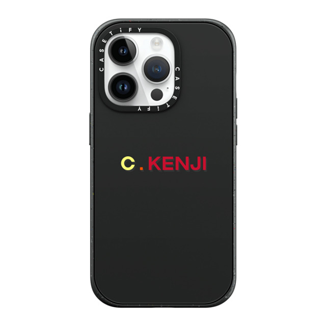 CASETiFY iPhone 14 Pro ケース マットブラック インパクトケース MagSafe対応 Custom Case - c. Kenji