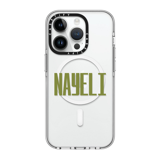 CASETiFY iPhone 14 Pro ケース クリア クリア ケース MagSafe対応 Custom Case - Nayeli