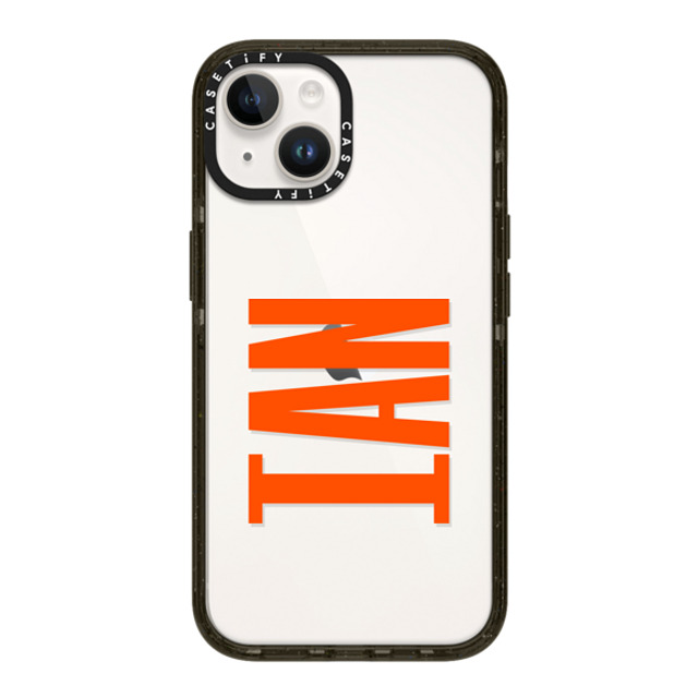 CASETiFY iPhone 14 ケース ブラック インパクトケース Custom Case - Ian