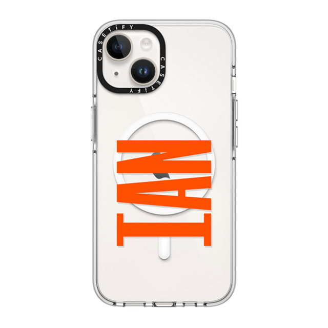 CASETiFY iPhone 14 ケース クリア クリア ケース MagSafe対応 Custom Case - Ian