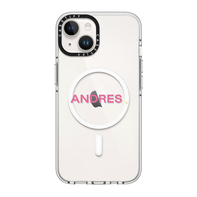 CASETiFY iPhone 14 ケース クリア クリア ケース MagSafe対応 Custom Case - Andres.