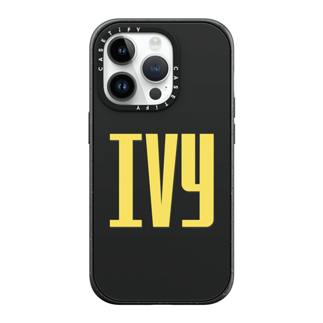 CASETiFY iPhone 14 Pro ケース マットブラック インパクトケース MagSafe対応 Custom Case - Ivy