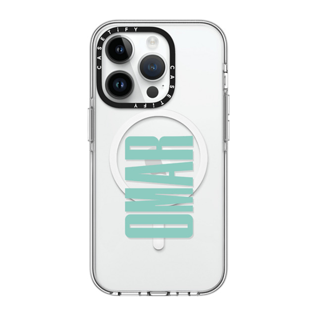 CASETiFY iPhone 14 Pro ケース クリア クリア ケース MagSafe対応 Custom Case - Omar