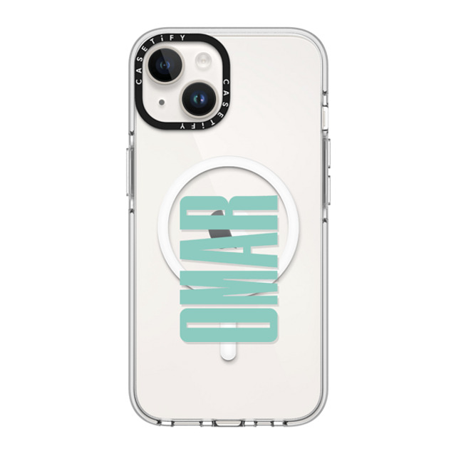 CASETiFY iPhone 14 ケース クリア クリア ケース MagSafe対応 Custom Case - Omar