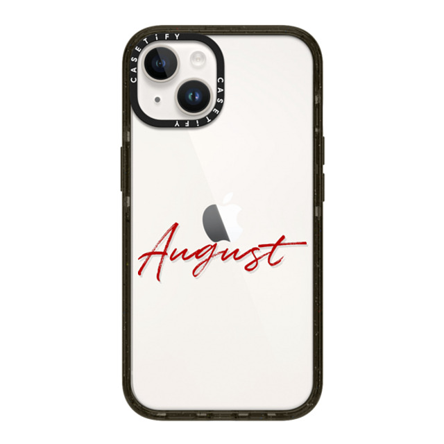 CASETiFY iPhone 14 ケース ブラック インパクトケース Custom Case - August