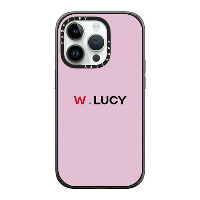 CASETiFY iPhone 14 Pro ケース マットブラック インパクトケース MagSafe対応 Custom Case - w. Lucy