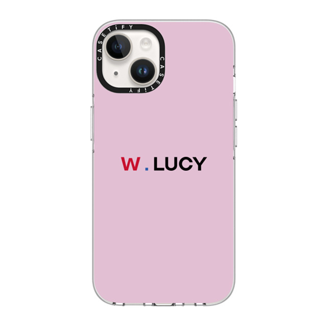 CASETiFY iPhone 14 ケース クリア クリア ケース MagSafe対応 Custom Case - w. Lucy