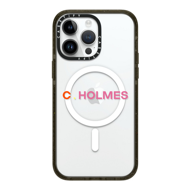 CASETiFY iPhone 14 Pro Max ケース ブラック インパクトケース MagSafe対応 Custom Case - C. Holmes