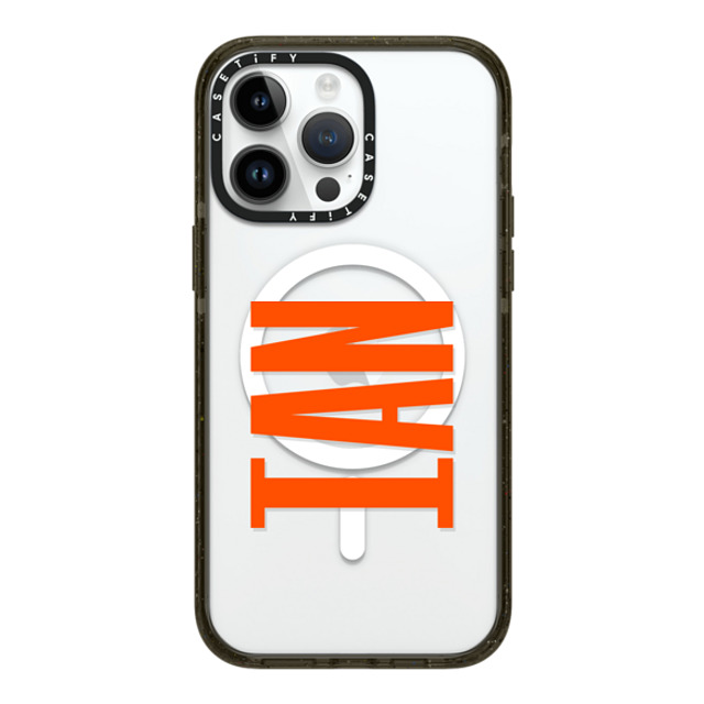 CASETiFY iPhone 14 Pro Max ケース ブラック インパクトケース MagSafe対応 Custom Case - Ian