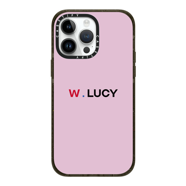 CASETiFY iPhone 14 Pro Max ケース ブラック インパクトケース MagSafe対応 Custom Case - w. Lucy