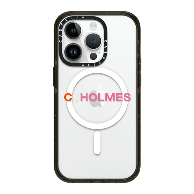 CASETiFY iPhone 14 Pro ケース ブラック インパクトケース MagSafe対応 Custom Case - C. Holmes