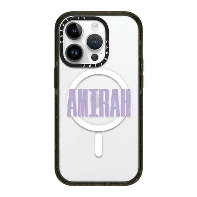 CASETiFY iPhone 14 Pro ケース ブラック インパクトケース MagSafe対応 Custom Case - Amirah