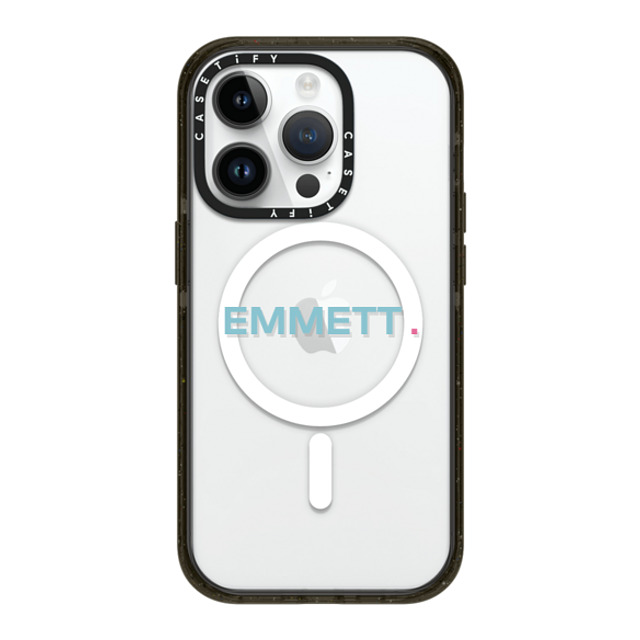 CASETiFY iPhone 14 Pro ケース ブラック インパクトケース MagSafe対応 Custom Case - Emmett.