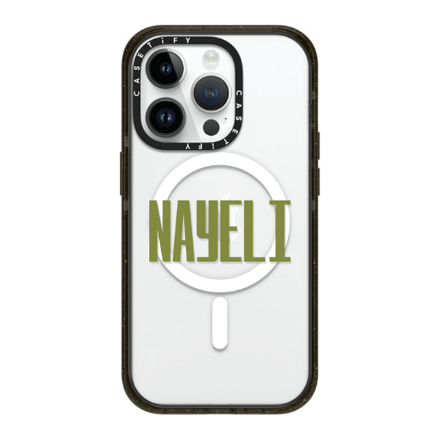 CASETiFY iPhone 14 Pro ケース ブラック インパクトケース MagSafe対応 Custom Case - Nayeli