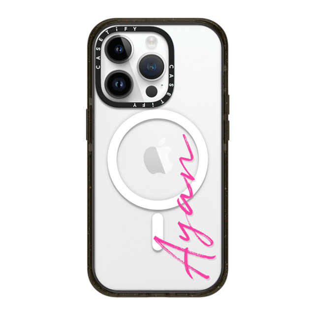 CASETiFY iPhone 14 Pro ケース ブラック インパクトケース MagSafe対応 Custom Case - Ayan