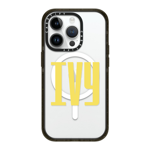 CASETiFY iPhone 14 Pro ケース ブラック インパクトケース MagSafe対応 Custom Case - Ivy