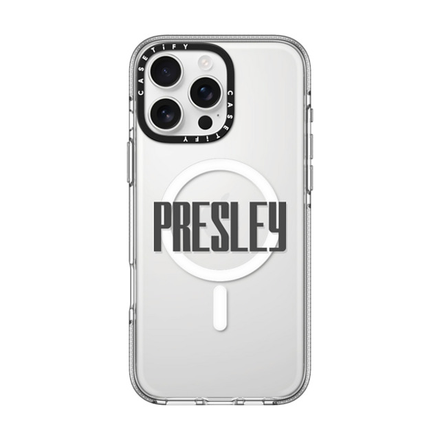 CASETiFY iPhone 16 Pro Max ケース クリア クリア ケース MagSafe対応 Custom Case - Presley