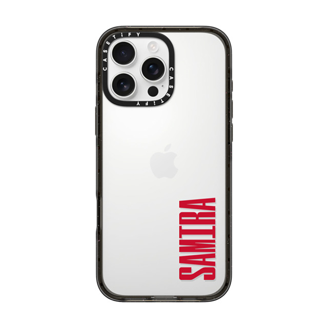 CASETiFY iPhone 16 Pro Max ケース ブラック インパクトケース Custom Case - Samira