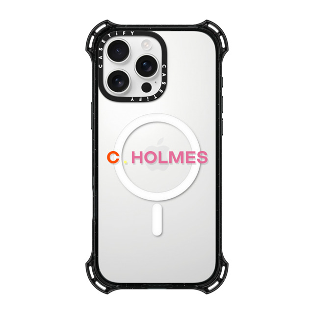 CASETiFY iPhone 16 Pro Max ケース ブラック バウンスケース Custom Case - C. Holmes