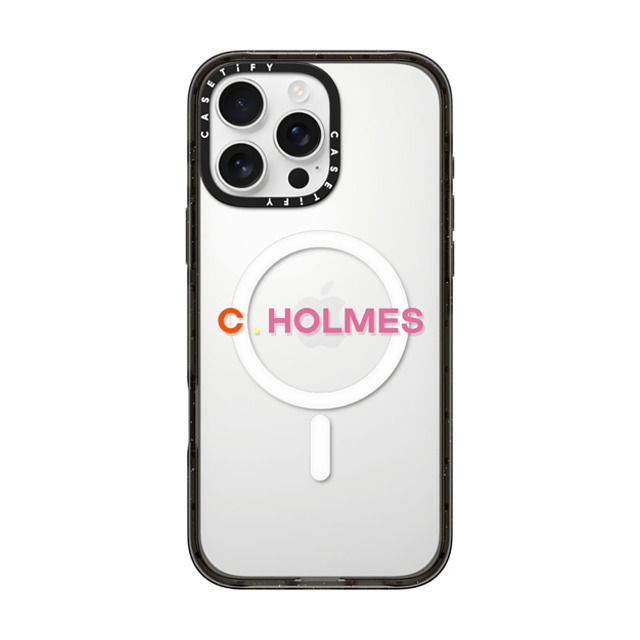 CASETiFY iPhone 16 Pro Max ケース ブラック インパクトケース MagSafe対応 Custom Case - C. Holmes